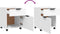 vidaXL - Dossierkast - verrijdbaar - 45x38x54 - cm - bewerkt - hout - wit