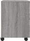 vidaXL - Dossierkast - verrijdbaar - 45x38x54 - cm - bewerkt - hout - grijs - sonoma