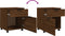 vidaXL - Dossierkast - verrijdbaar - 45x38x54 - cm - bewerkt - hout - bruineiken