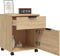 vidaXL - Dossierkast - verrijdbaar - 45x38x54 - cm - bewerkt - hout - sonoma - eiken