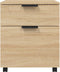 vidaXL - Dossierkast - verrijdbaar - 45x38x54 - cm - bewerkt - hout - sonoma - eiken