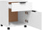 vidaXL - Dossierkast - verrijdbaar - 45x38x54 - cm - bewerkt - hout - wit