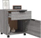 vidaXL - Dossierkast - verrijdbaar - 45x38x54 - cm - bewerkt - hout - grijs - sonoma