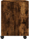 vidaXL - Dossierkast - verrijdbaar - 45x38x54 - cm - bewerkt - hout - gerookt - eiken