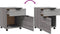 vidaXL - Dossierkast - verrijdbaar - 45x38x54 - cm - bewerkt - hout - grijs - sonoma