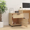 vidaXL - Dossierkast - verrijdbaar - 45x38x54 - cm - bewerkt - hout - sonoma - eiken