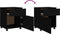 vidaXL - Dossierkast - verrijdbaar - 45x38x54 - cm - bewerkt - hout - zwart
