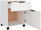 vidaXL - Dossierkast - verrijdbaar - 45x38x54 - cm - bewerkt - hout - wit