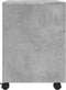 vidaXL - Dossierkast - verrijdbaar - 45x38x54 - cm - bewerkt - hout - betongrijs