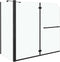 vidaXL - Douche - klapwand - 120x68x130 - cm - ESG - zwart