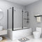 vidaXL - Douche - klapwand - 120x68x130 - cm - ESG - zwart