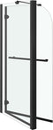 vidaXL - Douche - klapwand - 120x68x130 - cm - ESG - zwart