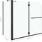 vidaXL - Douche - klapwand - 120x68x130 - cm - ESG - zwart