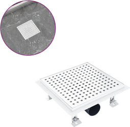 vidaXL - Doucheafvoer - 23x23 - cm - roestvrij - staal