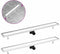 vidaXL - Doucheafvoer - met - 2-in-1 - deksel - 103x14 - cm - roestvrij - staal