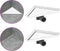 vidaXL - Doucheafvoer - met - 2-in-1 - deksel - 25x25 - cm - roestvrij - staal