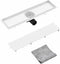 vidaXL - Doucheafvoer - met - 2-in-1 - deksel - 53x14 - cm - roestvrij - staal
