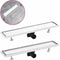 vidaXL - Doucheafvoer - met - 2-in-1 - deksel - 63x14 - cm - roestvrij - staal