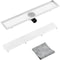 vidaXL - Doucheafvoer - met - 2-in-1 - deksel - 73x14 - cm - roestvrij - staal