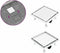 vidaXL - Doucheafvoer - met - 2-in-1 - deksels - 23x23 - cm - roestvrij - staal