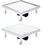 vidaXL - Doucheafvoer - met - 2-in-1 - deksels - 28x28 - cm - roestvrij - staal