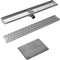 vidaXL - Doucheafvoer - rechthoekig - 830 - x - 140 - mm - RVS