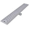 vidaXL - Doucheafvoer - rechthoekig - 830 - x - 140 - mm - RVS