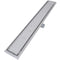 vidaXL - Doucheafvoer - rechthoekig - 930x140 - mm - roestvrij - staal