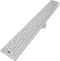 vidaXL - Doucheafvoer - rechthoekig - bubbel - 1030x140 - mm - roestvrij - staal