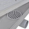 vidaXL - Doucheafvoer - rechthoekig - bubbel - 1030x140 - mm - roestvrij - staal