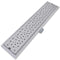 vidaXL - Doucheafvoer - rechthoekig - bubbel - 630x140 - mm - roestvrij - staal