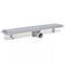 vidaXL - Doucheafvoer - rechthoekig - bubbel - 630x140 - mm - roestvrij - staal
