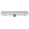 vidaXL - Doucheafvoer - rechthoekig - bubbel - 630x140 - mm - roestvrij - staal