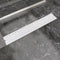 vidaXL - Doucheafvoer - rechthoekig - bubbel - 730x140 - mm - roestvrij - staal