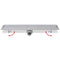 vidaXL - Doucheafvoer - rechthoekig - bubbel - 730x140 - mm - roestvrij - staal