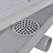 vidaXL - Doucheafvoer - rechthoekig - bubbel - 930x140 - mm - roestvrij - staal