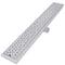 vidaXL - Doucheafvoer - rechthoekig - bubbel - 930x140 - mm - roestvrij - staal