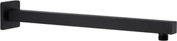 vidaXL - Douchearm - vierkant - 40 - cm - roestvrij - staal - 201 - zwart
