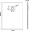 vidaXL - Douchebak - 100x80 - cm - SMC - bruin