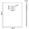 vidaXL - Douchebak - 100x80 - cm - SMC - wit