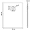 vidaXL - Douchebak - 100x80 - cm - SMC - zwart