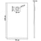 vidaXL - Douchebak - 120x70 - cm - SMC - wit