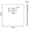 vidaXL - Douchebak - 80x80 - cm - SMC - zwart
