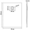 vidaXL - Douchebak - 90x70 - cm - SMC - wit