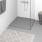 vidaXL - Douchebak - 90x70 - cm - SMC - zwart