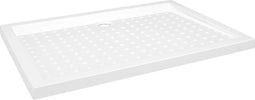 vidaXL - Douchebak - met - noppen - 70x100x4 - cm - ABS - wit