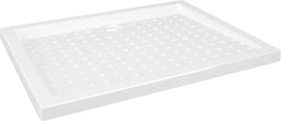 vidaXL - Douchebak - met - noppen - 90x70x4 - cm - ABS - wit