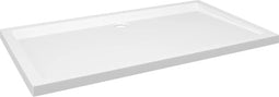 vidaXL - Douchebak - rechthoekig - 70x120 - cm - ABS - wit