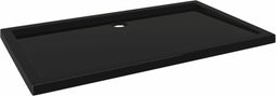 vidaXL - Douchebak - rechthoekig - 70x120 - cm - ABS - zwart