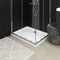 vidaXL - Douchebak - rechthoekig - 80x110 - cm - ABS - wit